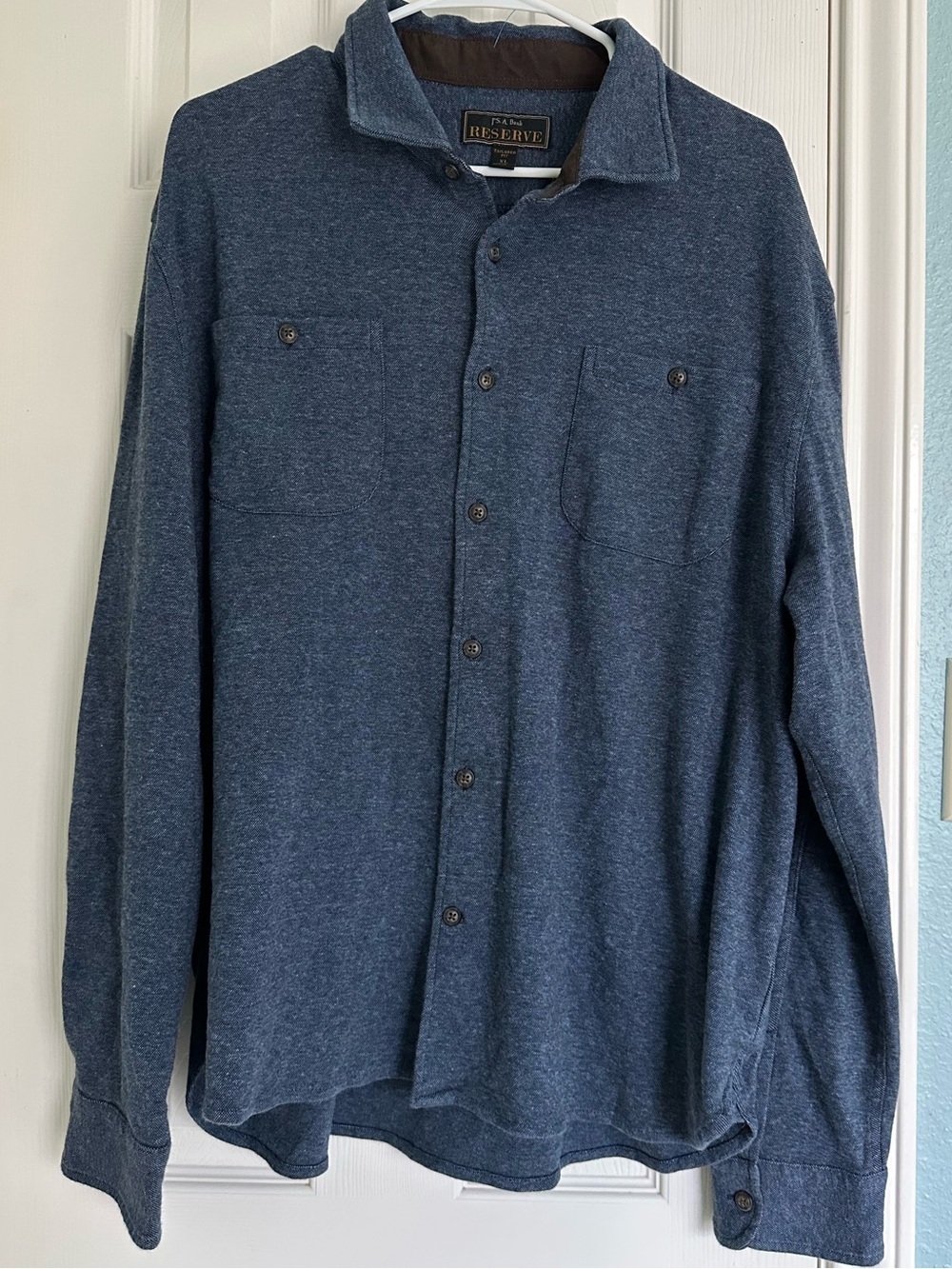 Jos. A. Bank Reserve Navy Blue Tailored Fit Shacket size XL